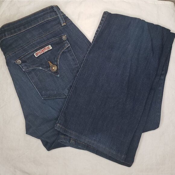 Hudson dark blue denim straight leg jeans - Picture 3 of 10